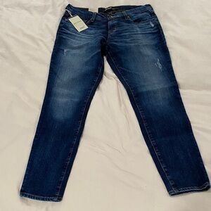 Big Star NWT ALEX Women's Dark Blue Straight Jeans Mid Rise